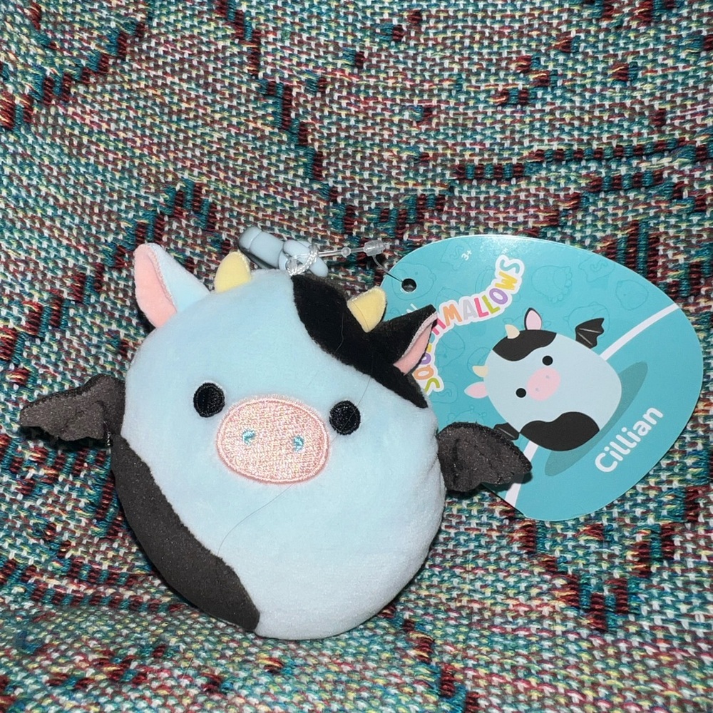 Squishmallows Cillian the Bat Cow 3” Stuffed Plush